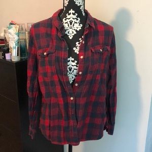 Red and Navy Flannel